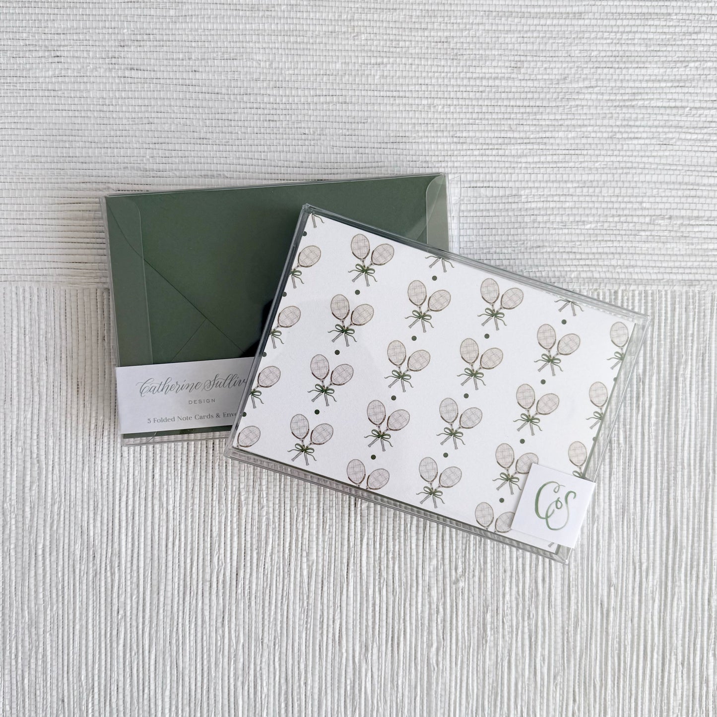 Tennis Folded Notes with Envelopes {British Green}