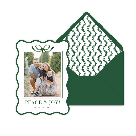Bow on Top Wiggle Holiday Card