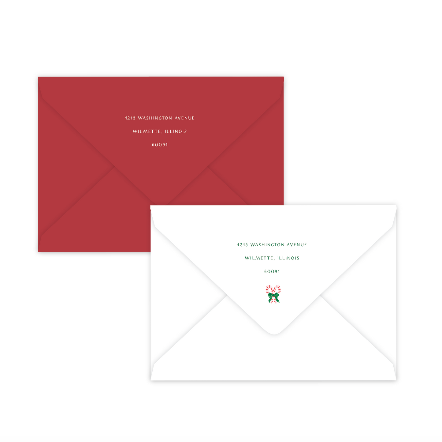 Candy Cane Wiggle Holiday Card