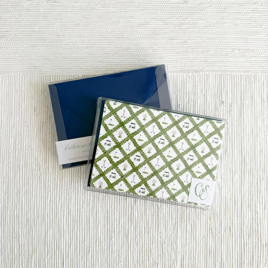 Golf Icons Folded Notes with Envelopes