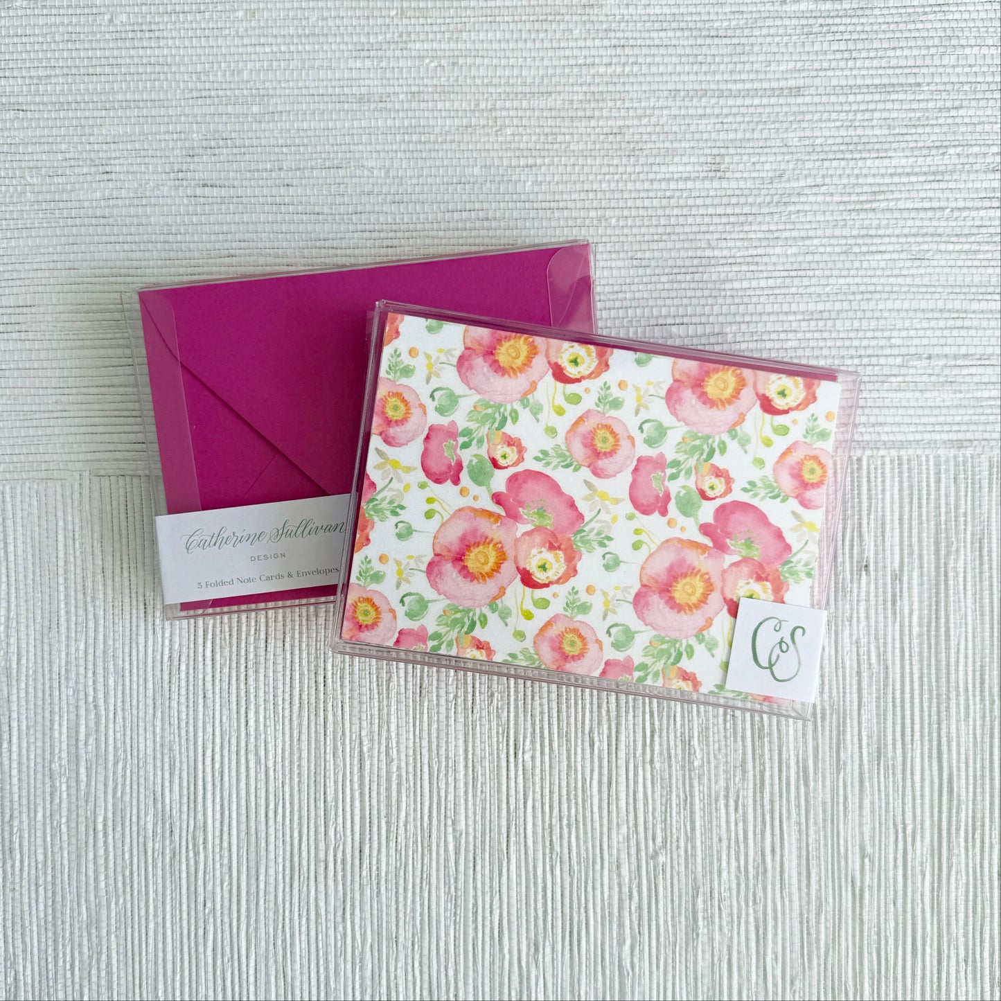 Poppy Folded Notes with Envelopes