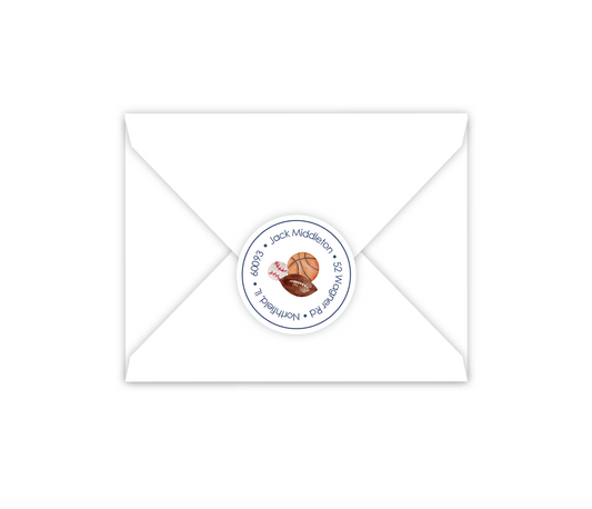 Sports Return Address Sticker